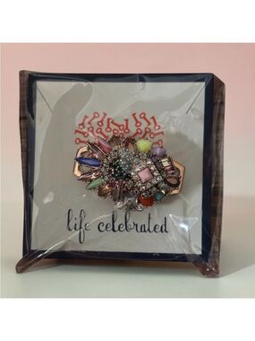 Keep Collective Shades of You Rose Gold Crystal Statement Brooch Pin New